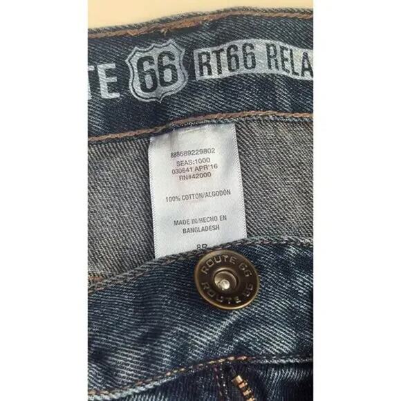 NWT Route 66 Boy's Jeans Adjustable Waist Straight Leg Jeans - Picture 3 of 4